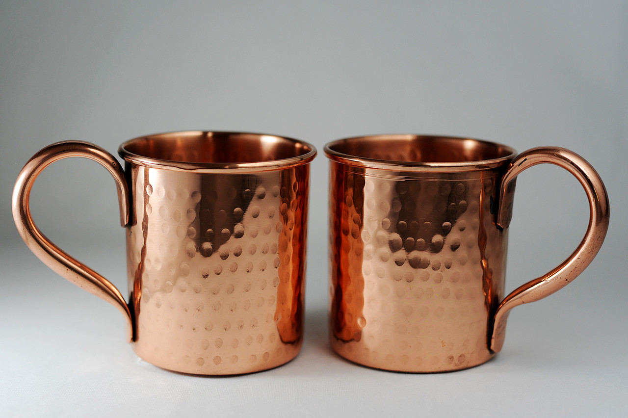 Hammered Copper Mug Set Of Two – Turkish Gift Buy