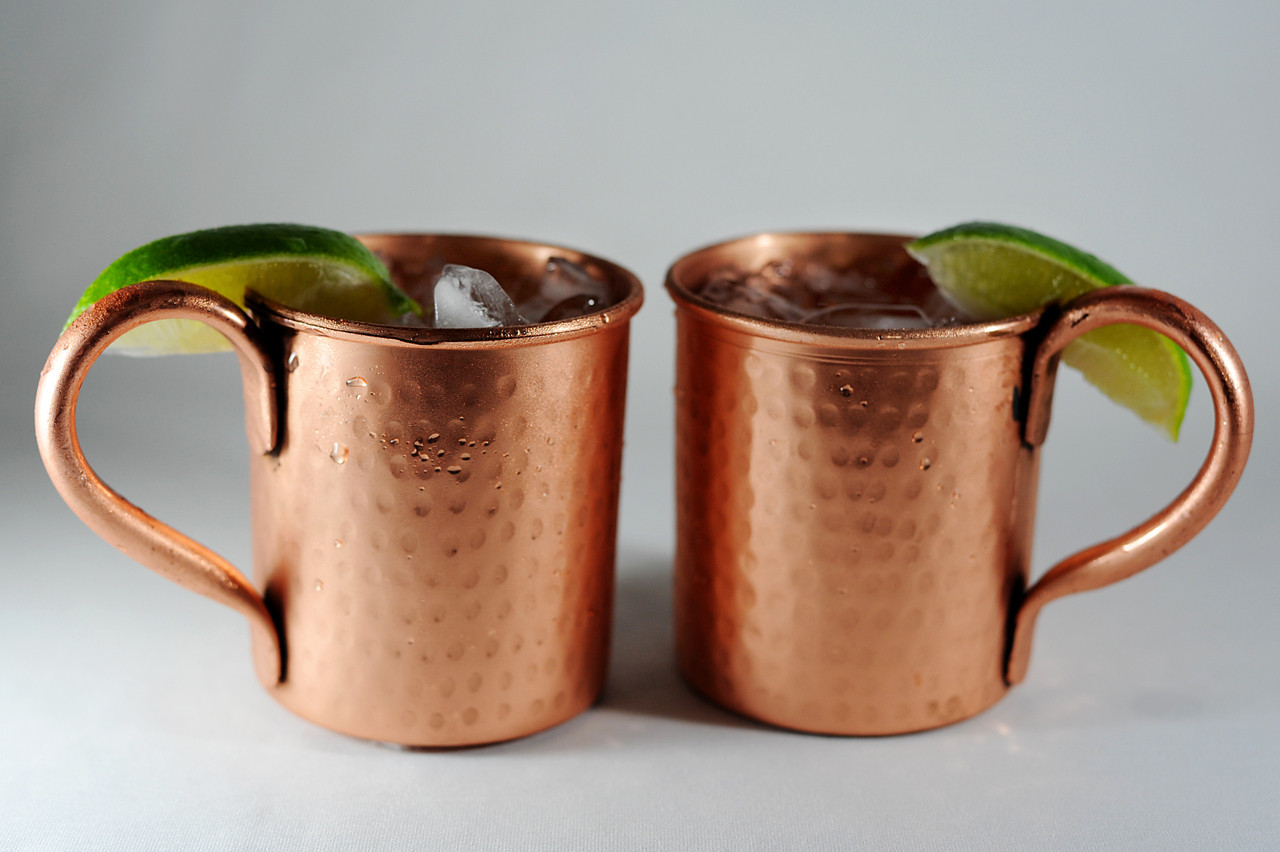 4 Solid Copper Cardinal Spirits Moscow Mule Mugs — Cardinal Spirits