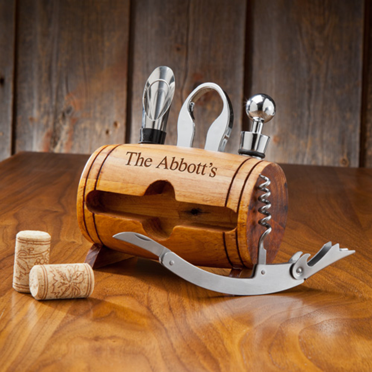 Set da vino personalizzato Barrel