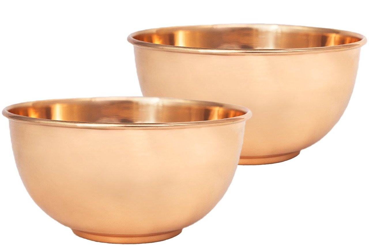 Hammered Copper-Finish Bowl Set