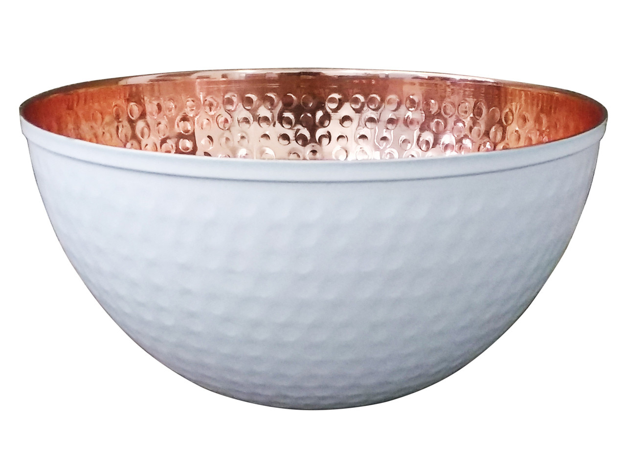 Copper and White Mixing Bowl - Alchemade