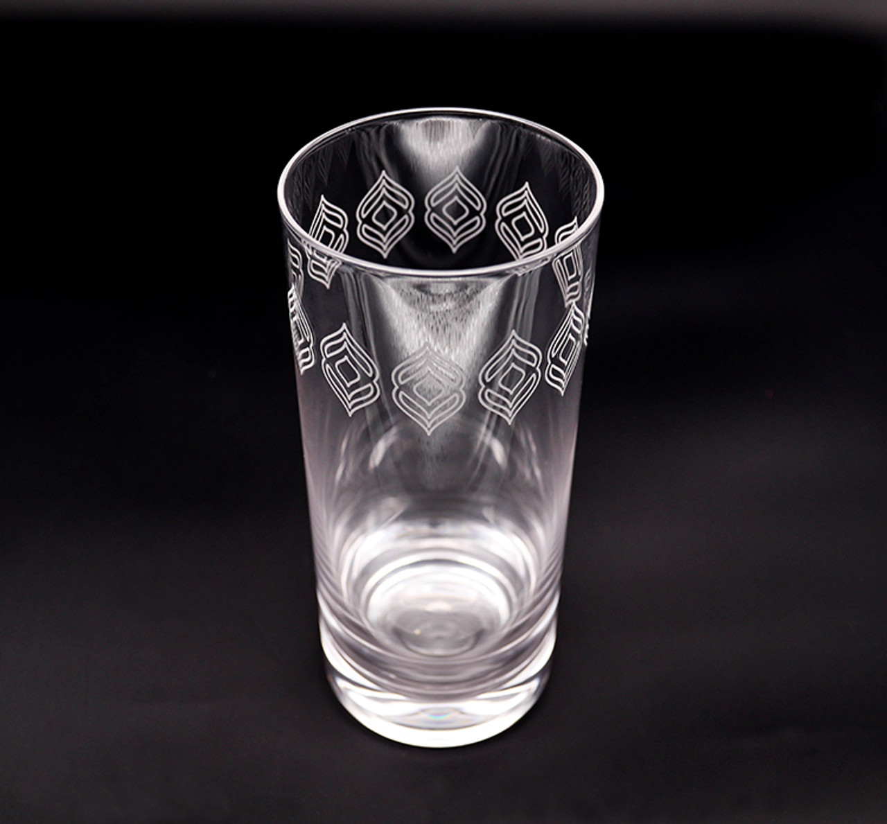 Alchemade 16 oz Glasses with Frosted Design (set of 4)