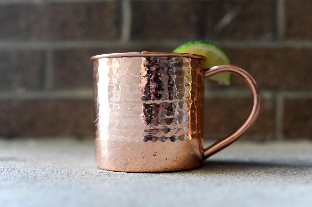 Hammered Copper Mug - 16 oz