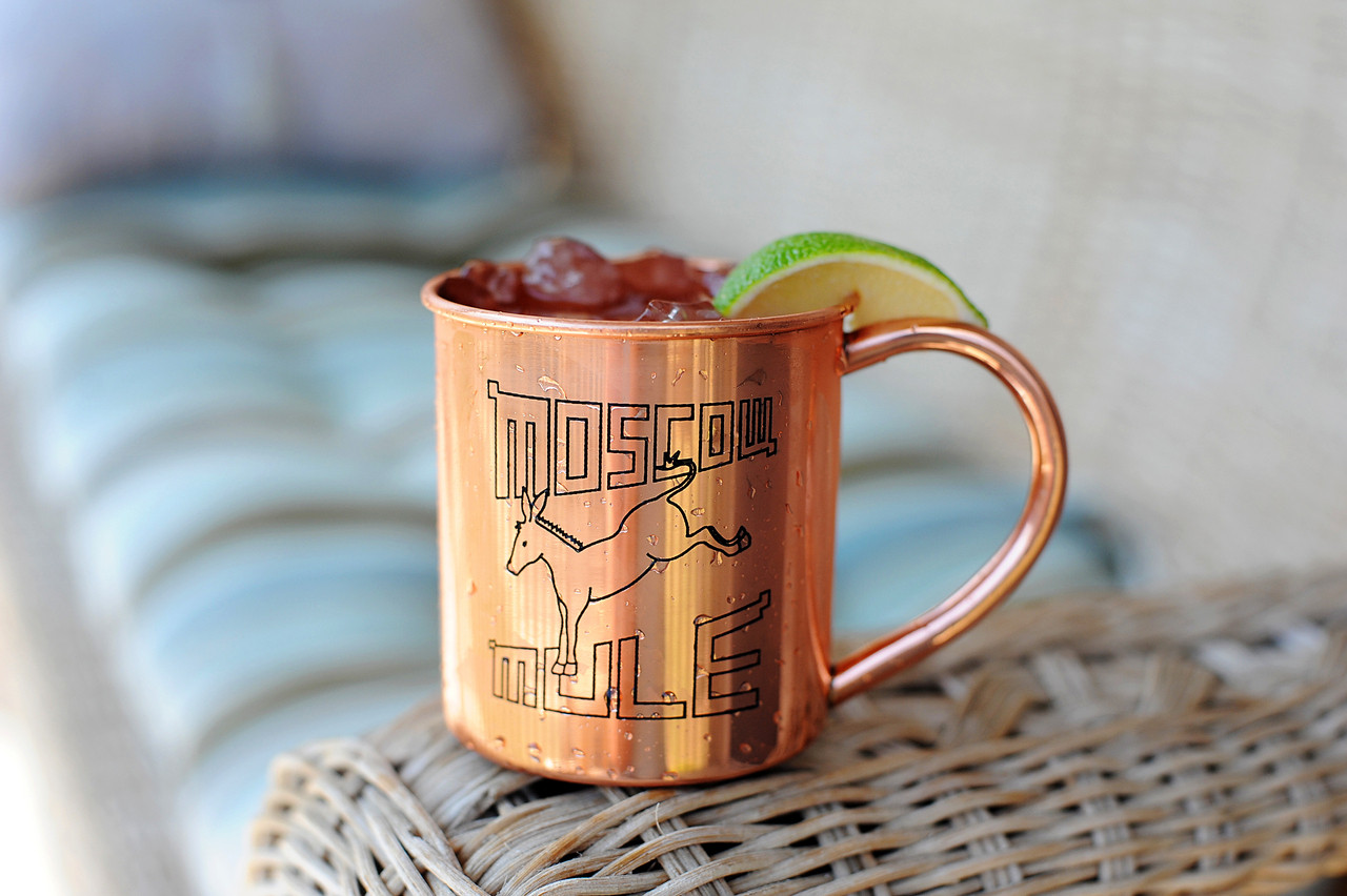 Copper Moscow Mule Mug with Logo