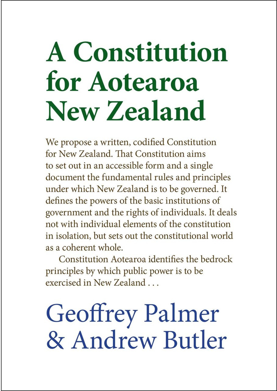 A Constitution for Aotearoa New Zealand Victoria University Press