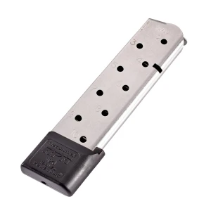 MAGAZINE, 1911, .45 ACP, FULL-SIZE, 10 ROUND, CHIP MCCORMICK CUSTOM| RAILED POWER MAG, STAINLESS