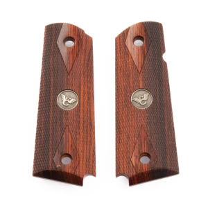 GRIPS, 1911, FULL-SIZE, DOUBLE DIAMOND, COCOBOLO, BEVELED BOTTOM