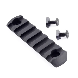 PICATINNY RAIL, 7 SLOT, M-LOK, ALUMINUM, BLACK