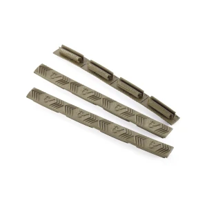 RAIL COVER, M-LOK, WILSON COMBAT, 4 SLOT, PACKAGE OF 3, GREEN