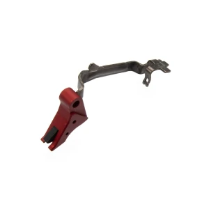 TRIGGER ASSEMBLY, PERFORMANCE, GLOCK, GEN 3/4, FLAT TRIGGER, RED/BLACK SAFETY