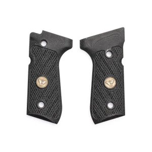 GRIPS, BERETTA, 92/96, CHECKERED, G10, BLACK