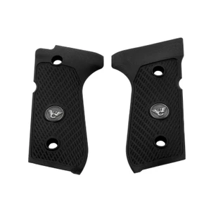 GRIPS, BERETTA, 92/96, ULTRA THIN, G10, BLACK