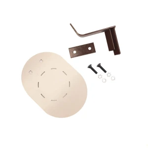 TARGET PLATE, 10"X14" SCORABLE OVAL PLATE, WITH MOUNTING BRACKET AND BOLTS