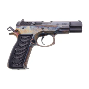 Guncrafter Industries, CZ 75B Executive Series, 9mm, Hot Salt Blue Slide, Color Case Hardened Frame, Frag Pattern