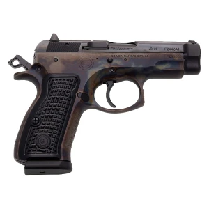 Guncrafter Industries, CZ 75 Compact Executive Series, 9mm, Hot Salt Blue Slide, Color Case Hardened Frame