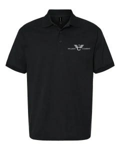 SHIRT, POLO, BLACK, WILSON COMBAT LOGO