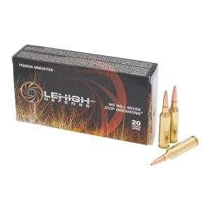 22 CREEDMOOR | 72 GR, LEHIGH DEFENSE CC, 20/BOX