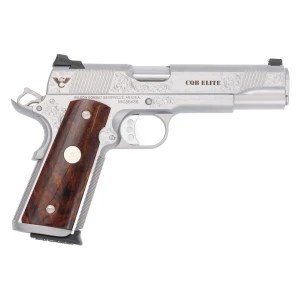 CQB Elite, 9mm, Stainless Steel w/ Polished Sides of Frame / Slide, Custom Hand Engraving, Level 3