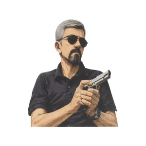 Sticker, Vinyl Die-Cut, Gun Guys, Massad Ayoob