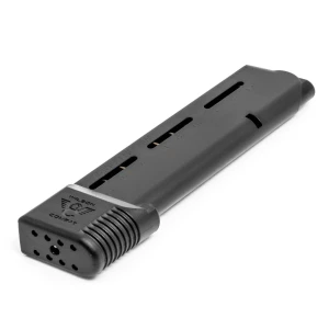 MAGAZINE, 1911, ELITE TACTICAL, .45 ACP, FULL-SIZE, 10 ROUND, BLACK FLUOROPOLYMER FINISH, FEED RAILS AMMUNITION SYSTEM