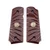 GRIPS, 1911, COMPACT, AGGRESSIVE STARBURST, G10, BLACK CHERRY, BEVELED BOTTOM