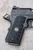 GRIPS, 1911, COMPACT, AGGRESSIVE STARBURST, G10, BLACK, BEVELED BOTTOM