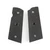GRIPS, 1911, COMPACT, AGGRESSIVE STARBURST, G10, BLACK, FLAT BOTTOM