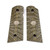 GRIPS, 1911, COMPACT, AGGRESSIVE STARBURST, G10, DIRTY OLIVE, FLAT BOTTOM