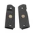 GRIPS, 1911, COMPACT, SLANT, G10, BLACK, BEVELED BOTTOM