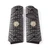 GRIPS, 1911, COMPACT, TRAK STARBURST, G10, BLACK, BEVELED BOTTOM