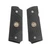 GRIPS, 1911, COMPACT, ULTRA THIN, G10, BLACK, BEVELED BOTTOM
