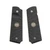 GRIPS, 1911, FULL-SIZE, AGGRESSIVE STARBURST, G10, BLACK, BEVELED BOTTOM