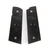 GRIPS, 1911, FULL-SIZE, AGGRESSIVE STARBURST, G10, BLACK, FLAT BOTTOM