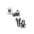 SCREW, 1911, GRIPS, HEX HEAD, STAINLESS, PACKAGE OF 4