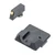 SIGHT SET, GLOCK, VICKERS ELITE, BLACK SERRATED REAR, GOLD BEAD FRONT, .245"