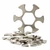 FULL MOON CLIP, NICKEL PLATED, PACKAGE OF 5