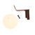 TARGET PLATE, 8", ROUND PLATE, WITH MOUNTING BRACKET AND BOLTS