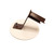 TARGET PLATE, 10", ROUND PLATE, WITH MOUNTING BRACKET AND BOLTS
