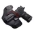 HOLSTER, BULWARK, LOW-PROFILE II, LEFT HAND, 1.5" BELT, BLACK COWHIDE W/ CHERRY BROWN ELEPHANT TRIM