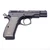 Guncrafter Industries, CZ 75B, 9mm, Blackout, DLC, Optic Ready, Holosun, Silver Grips