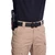 HOLSTER, BULWARK, LOW-PROFILE II, RIGHT HAND, 1.5" BELT, BLACK COWHIDE W/ CHERRY BROWN ELEPHANT TRIM