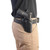 HOLSTER, EDC X9 5" WITH LIGHTRAIL, RAPID RESPONSE, RIGHT HAND, 1.5" BELT, BLACK COWHIDE
