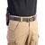 HOLSTER, COMPACT 1911 WITH RAIL, RANGETAC ADJUSTABLE, RIGHT HAND, 1.5" BELT, BLACK LEATHER WITH CHERRY BROWN ELEPHANT TRIM