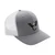 CAP, LOGO, MESH BACK, WHITE/GRAY