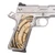 GRIPS, 1911, FULL-SIZE, MAMMOTH CROSSCUT, FLAT BOTTOM, ONE of ONE