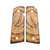 GRIPS, 1911, FULL-SIZE, MAMMOTH CROSSCUT, FLAT BOTTOM, ONE of ONE