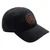 CAP, BLACK TACTICOOL, BROWN LEATHER PATCH, GUNCRAFTER LOGO