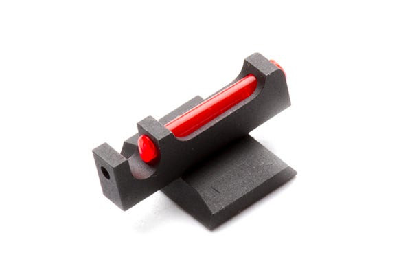 FRONT SIGHT, 1911, SNAG-FREE, COMPETITION, RED FIBER OPTIC, .200"