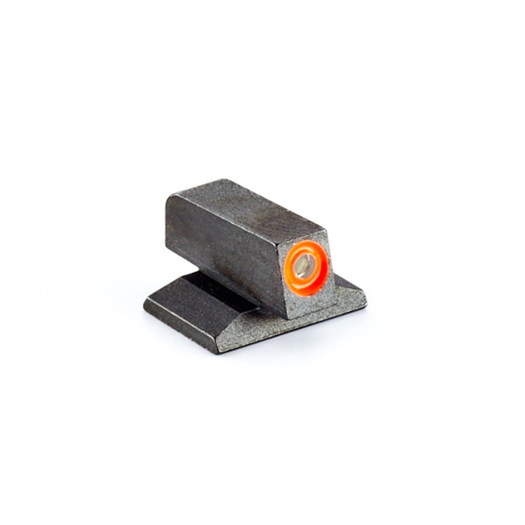 FRONT SIGHT, 1911, WILSON COMBAT/AMERIGLO SNAG-FREE, GREEN TRITIUM WITH ORANGE OUTLINE, .170"