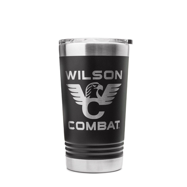 TUMBLER, STAINLESS STEEL, BLACK, 16 OZ